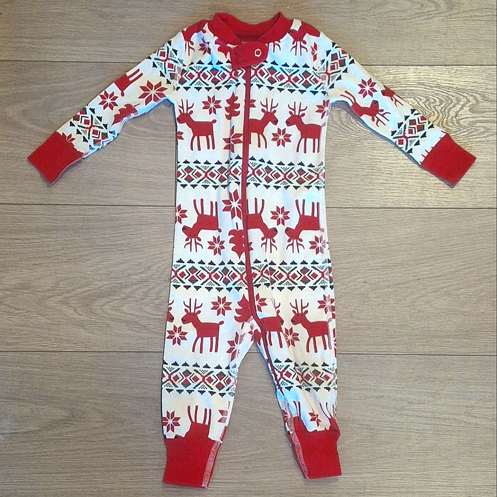 Hanna Andersson - Holiday Zip Sleeper - Dear Deer